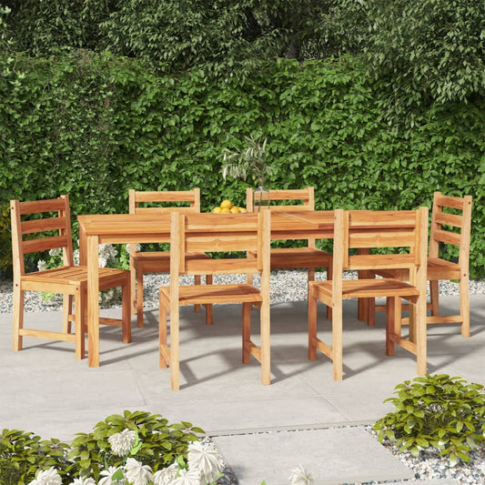 Set da Pranzo da Giardino 7 pz in Legno Massello di Teak - homemem39