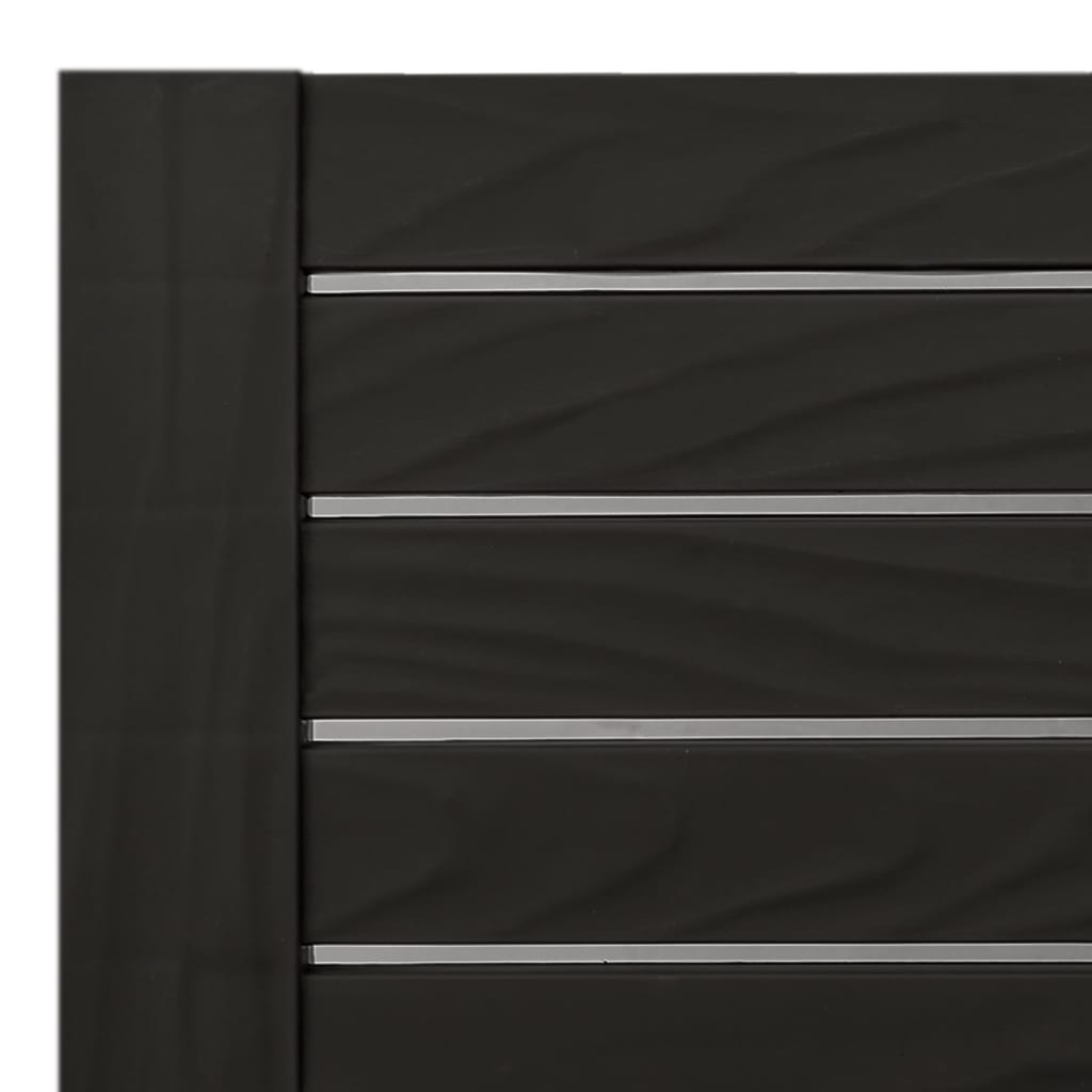 Lettino Prendisole Nero 155x58x83 cm in Polipropilene - homemem39