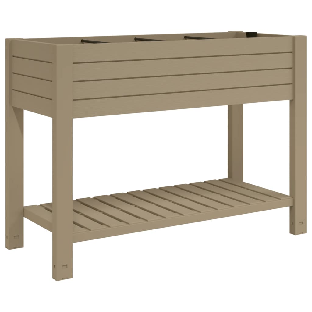 Fioriera da Giardino Marrone Chiaro 110x45x79 cm Polipropilene - homemem39