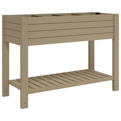 Fioriera da Giardino Marrone Chiaro 110x45x79 cm Polipropilene - homemem39