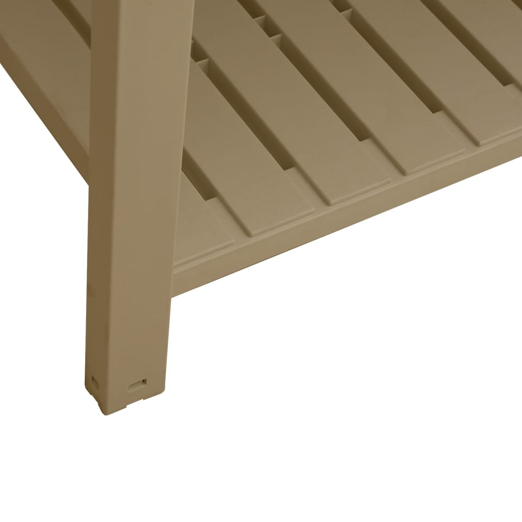 Fioriera da Giardino Marrone Chiaro 110x45x79 cm Polipropilene - homemem39