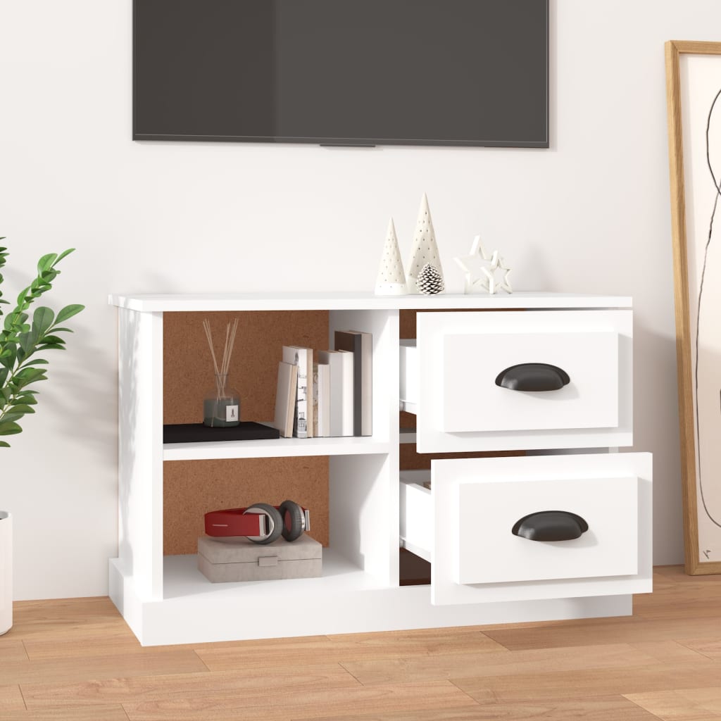 Mobile Porta TV Bianco 73x35,5x47,5 cm in Legno Multistrato - homemem39