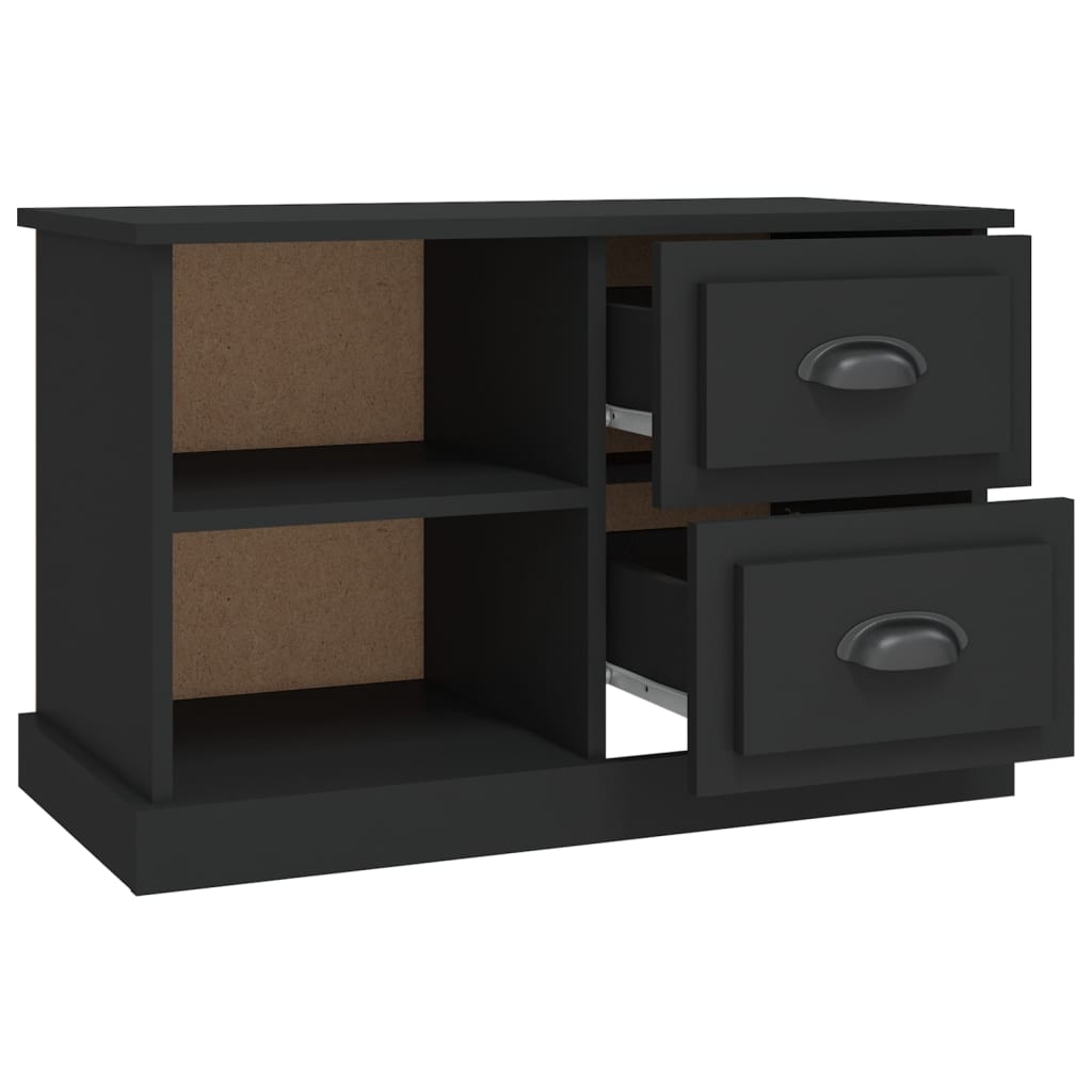 Mobile Porta TV Nero 73x35,5x47,5 cm in Legno Multistrato - homemem39