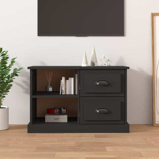 Mobile Porta TV Nero 73x35,5x47,5 cm in Legno Multistrato - homemem39