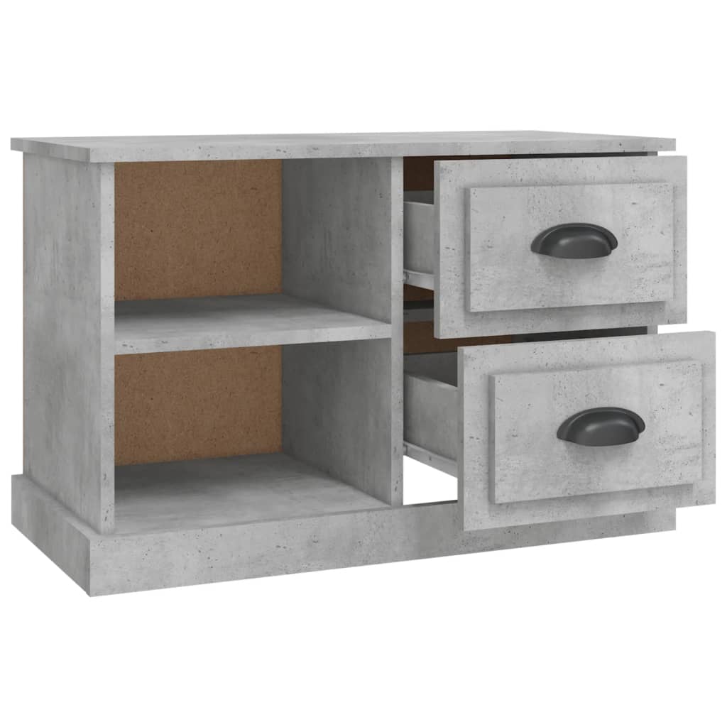 Mobile Porta TV Grigio Cemento 73x35,5x47,5cm Legno Multistrato - homemem39