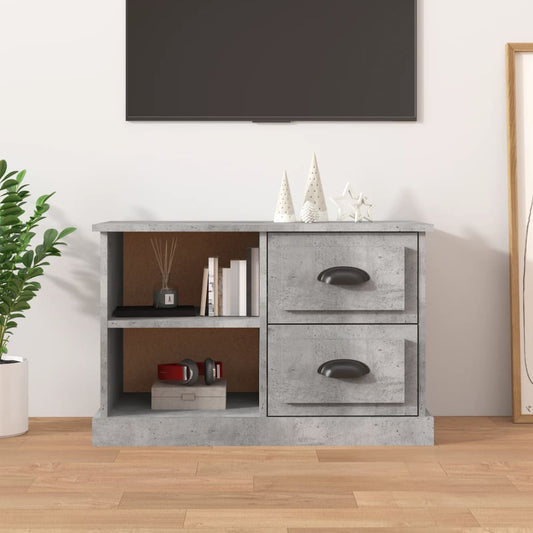 Mobile Porta TV Grigio Cemento 73x35,5x47,5cm Legno Multistrato - homemem39