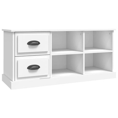 Mobile Porta TV Bianco 102x35,5x47,5 cm in Legno Multistrato - homemem39