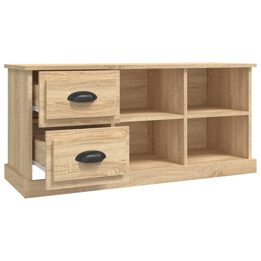 Mobile TV Rovere Sonoma 102x35,5x47,5 cm in Legno Multistrato - homemem39