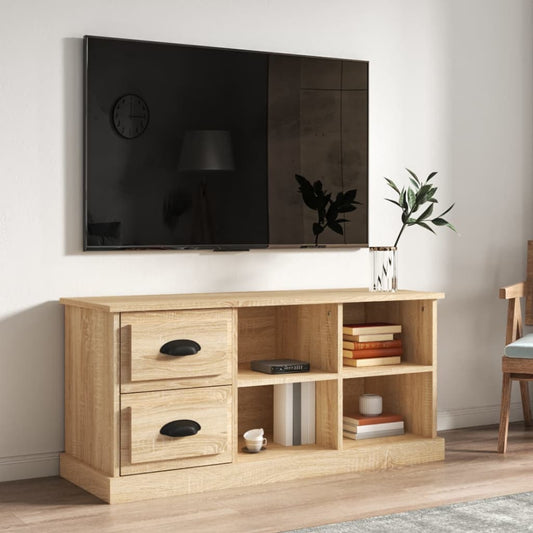 Mobile TV Rovere Sonoma 102x35,5x47,5 cm in Legno Multistrato - homemem39