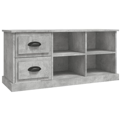 Mobile TV Grigio Cemento 102x35,5x47,5 cm in Legno Multistrato - homemem39