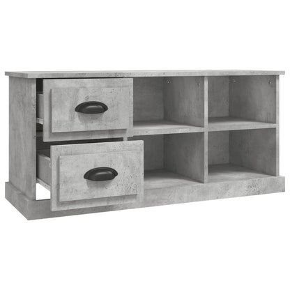 Mobile TV Grigio Cemento 102x35,5x47,5 cm in Legno Multistrato - homemem39