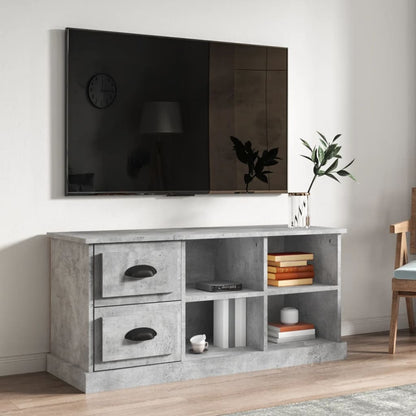 Mobile TV Grigio Cemento 102x35,5x47,5 cm in Legno Multistrato - homemem39