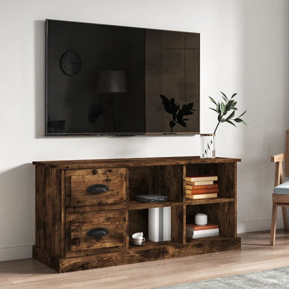 Mobile Porta TV Rovere Fumo 102x35,5x47,5 cm Legno Multistrato - homemem39