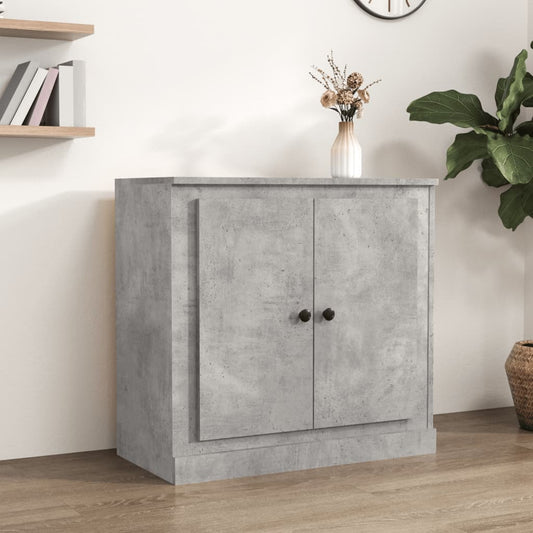 Credenza Grigio Cemento 70x35,5x67,5 cm in Legno Multistrato - homemem39