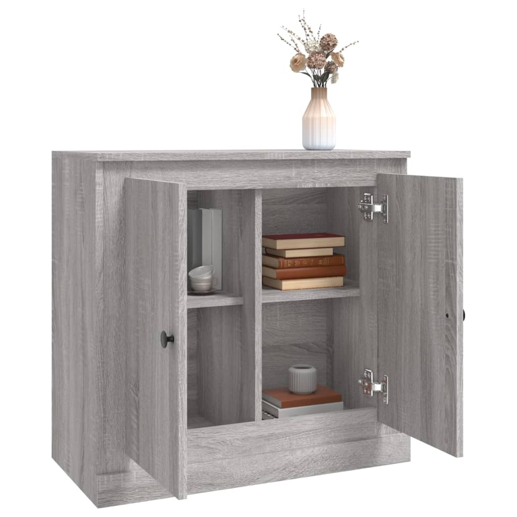 Credenza Grigio Sonoma 70x35,5x67,5 cm in Legno Multistrato - homemem39