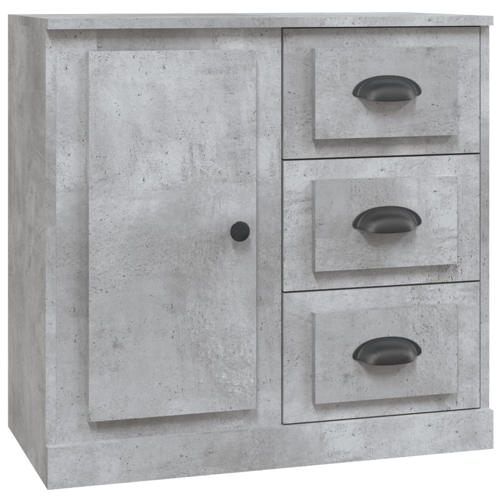 Credenza Grigio Cemento 70x35,5x67,5 cm in Legno Multistrato - homemem39