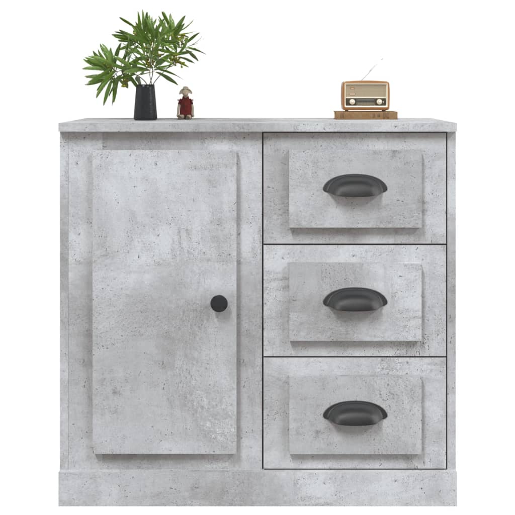 Credenza Grigio Cemento 70x35,5x67,5 cm in Legno Multistrato - homemem39