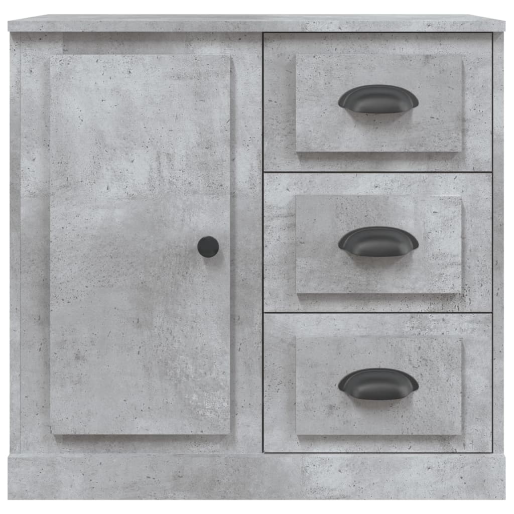 Credenza Grigio Cemento 70x35,5x67,5 cm in Legno Multistrato - homemem39