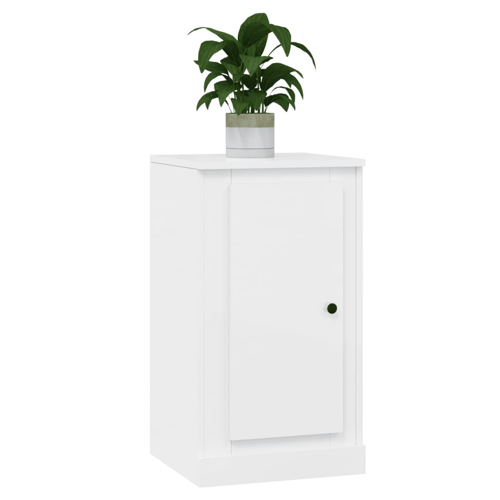 Credenza Bianco Lucido 37,5x35,5x67,5 cm in Legno Multistrato - homemem39