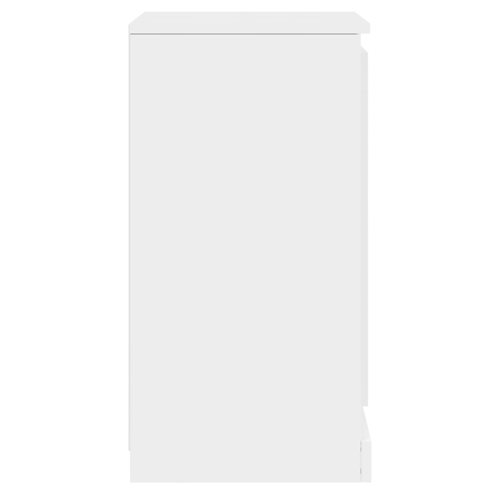 Credenza Bianco Lucido 37,5x35,5x67,5 cm in Legno Multistrato - homemem39