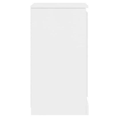 Credenze 2 pz Bianco Lucido 37,5x35,5x67,5 cm Legno Multistrato - homemem39