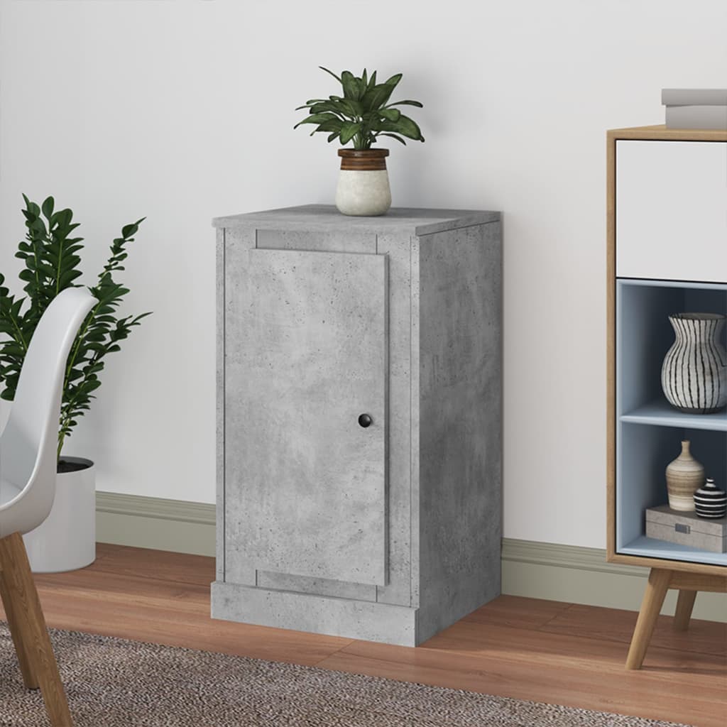 Credenza Grigio Cemento 37,5x35,5x67,5 cm in Legno Multistrato - homemem39