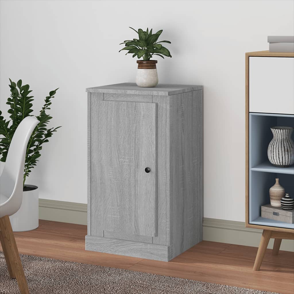 Credenza Grigio Sonoma 37,5x35,5x67,5 cm in Legno Multistrato - homemem39