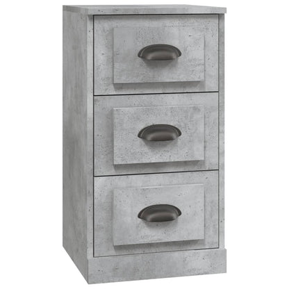 Credenza Grigio Cemento 36x35,5x67,5 cm in Legno Multistrato - homemem39