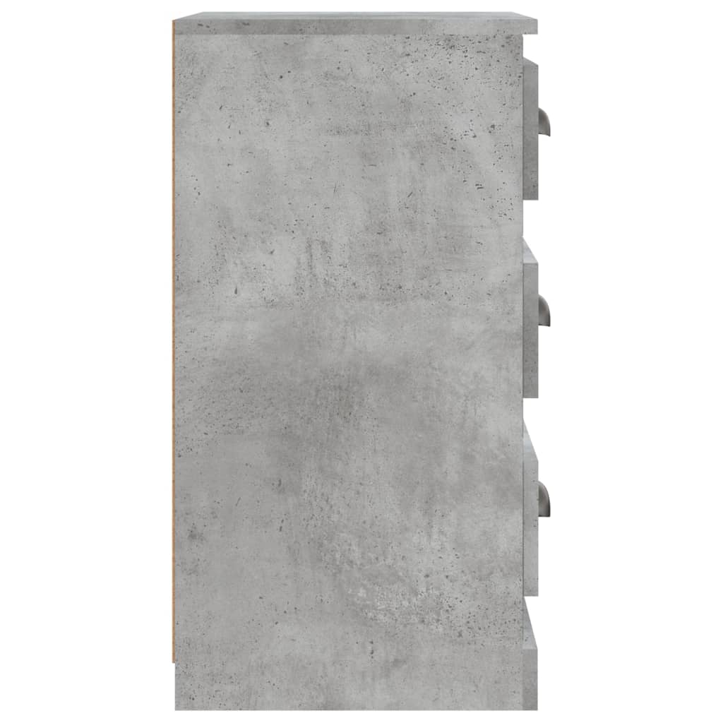 Credenza Grigio Cemento 36x35,5x67,5 cm in Legno Multistrato - homemem39