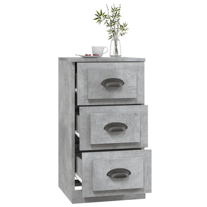 Credenza Grigio Cemento 36x35,5x67,5 cm in Legno Multistrato - homemem39