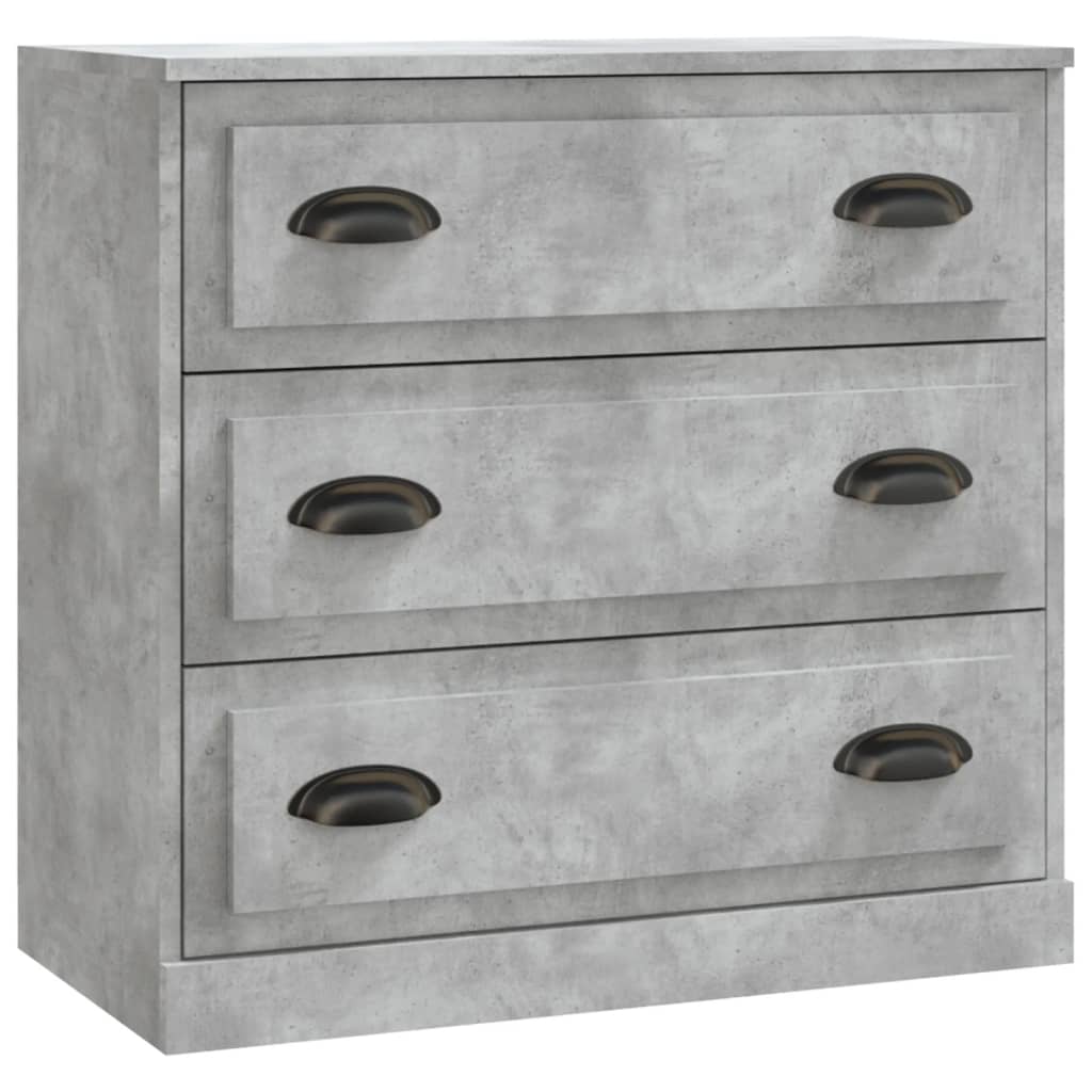 Credenza Grigio Cemento 70x35,5x67,5 cm in Legno Multistrato - homemem39