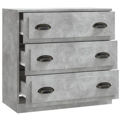 Credenza Grigio Cemento 70x35,5x67,5 cm in Legno Multistrato - homemem39