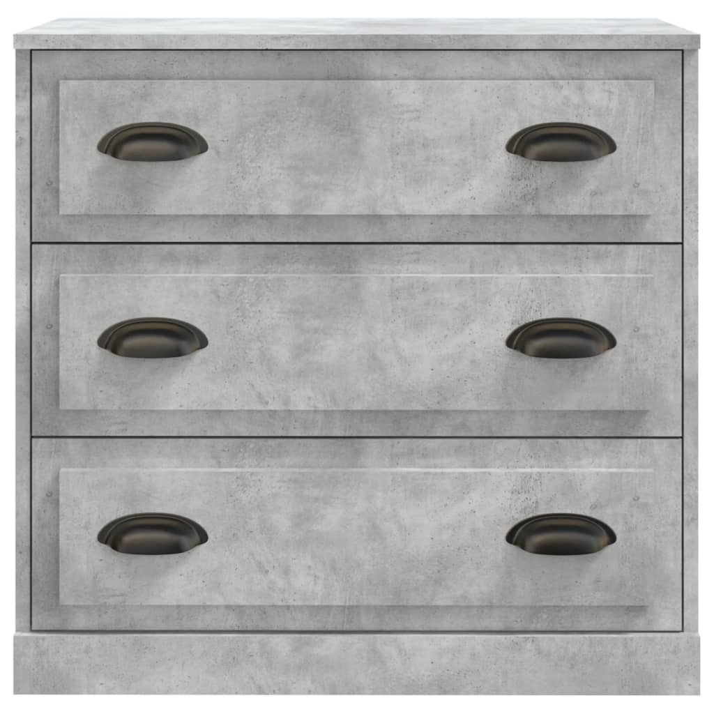 Credenza Grigio Cemento 70x35,5x67,5 cm in Legno Multistrato - homemem39