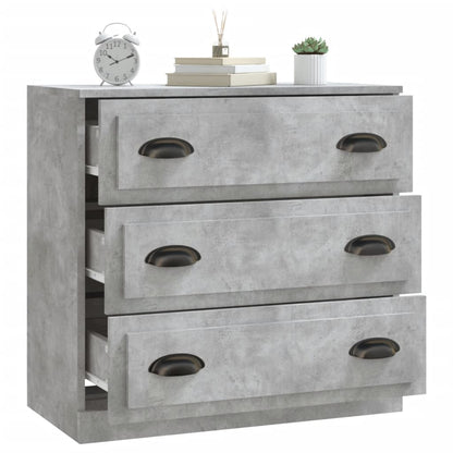 Credenza Grigio Cemento 70x35,5x67,5 cm in Legno Multistrato - homemem39