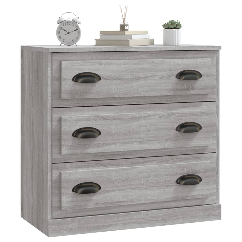 Credenza Grigio Sonoma 70x35,5x67,5 cm in Legno Multistrato - homemem39