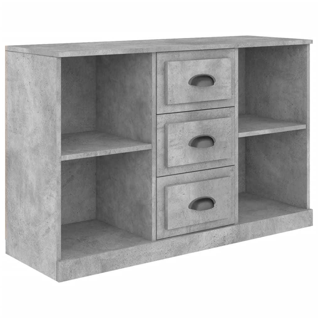 Credenza Grigio Cemento 104,5x35,5x67,5 cm in Legno Multistrato - homemem39