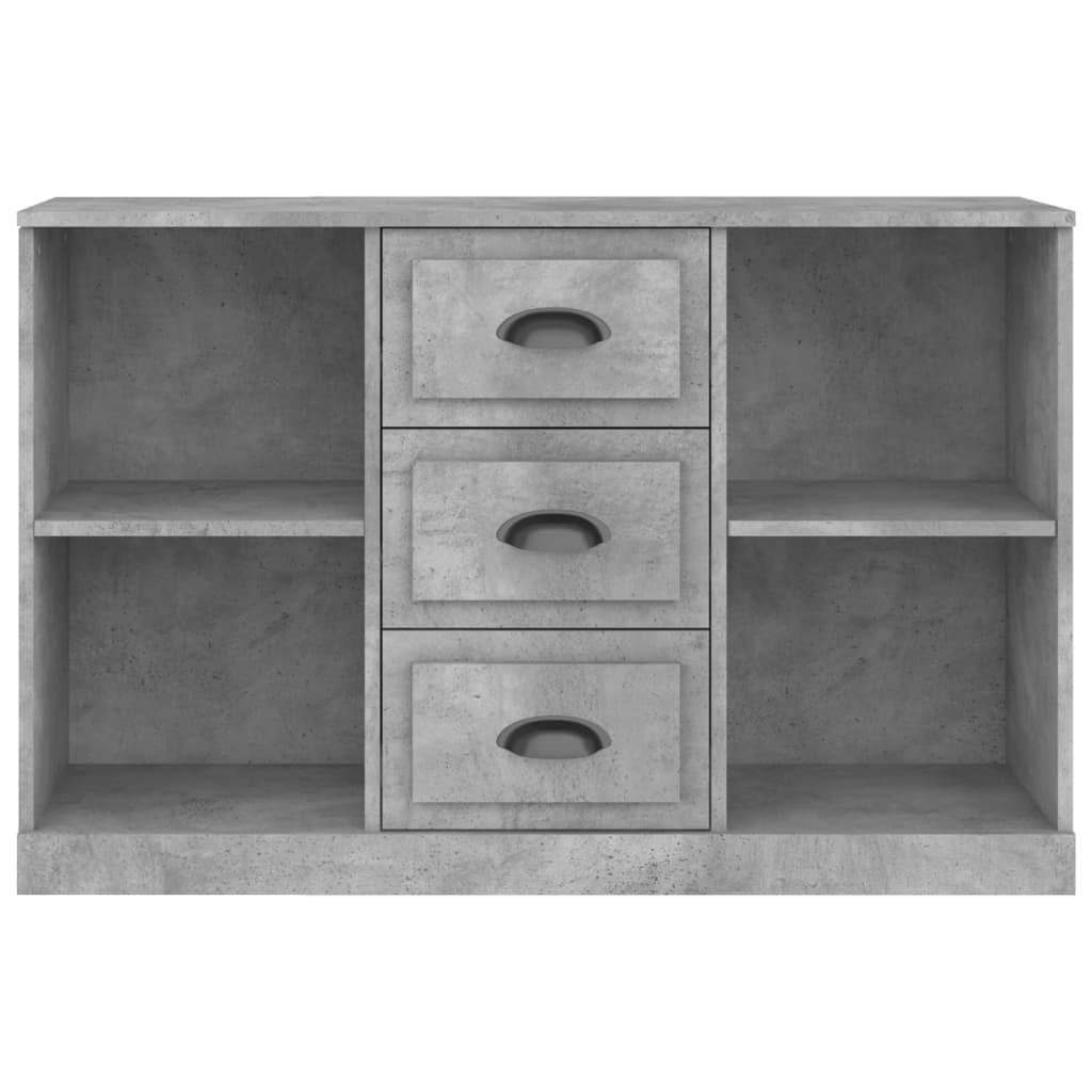 Credenza Grigio Cemento 104,5x35,5x67,5 cm in Legno Multistrato - homemem39