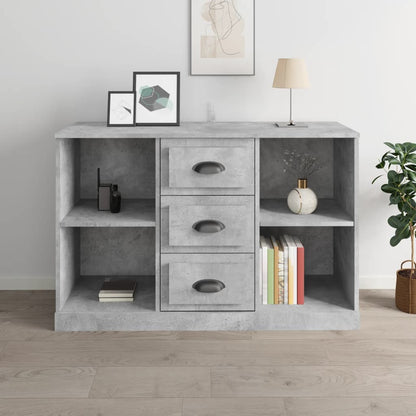 Credenza Grigio Cemento 104,5x35,5x67,5 cm in Legno Multistrato - homemem39