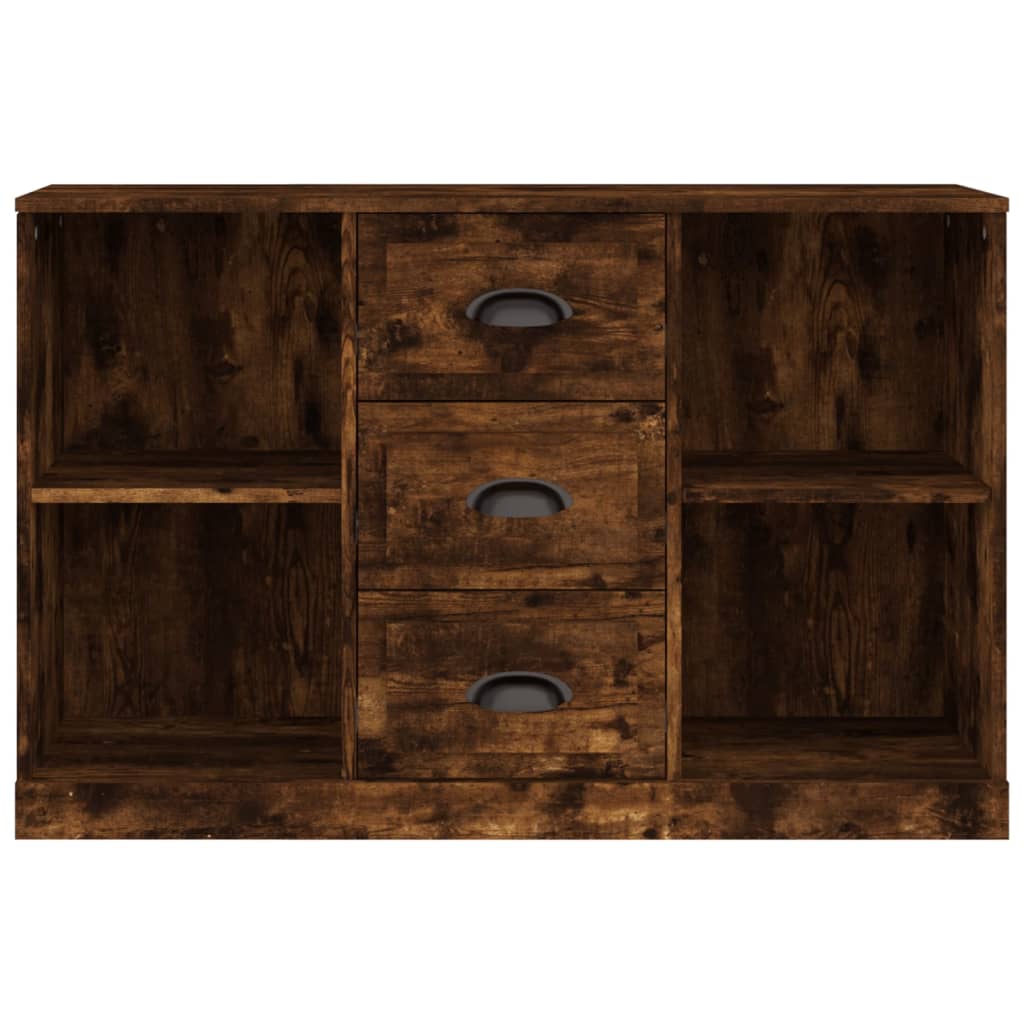 Credenza Rovere Fumo 104,5x35,5x67,5 cm in Legno Multistrato - homemem39