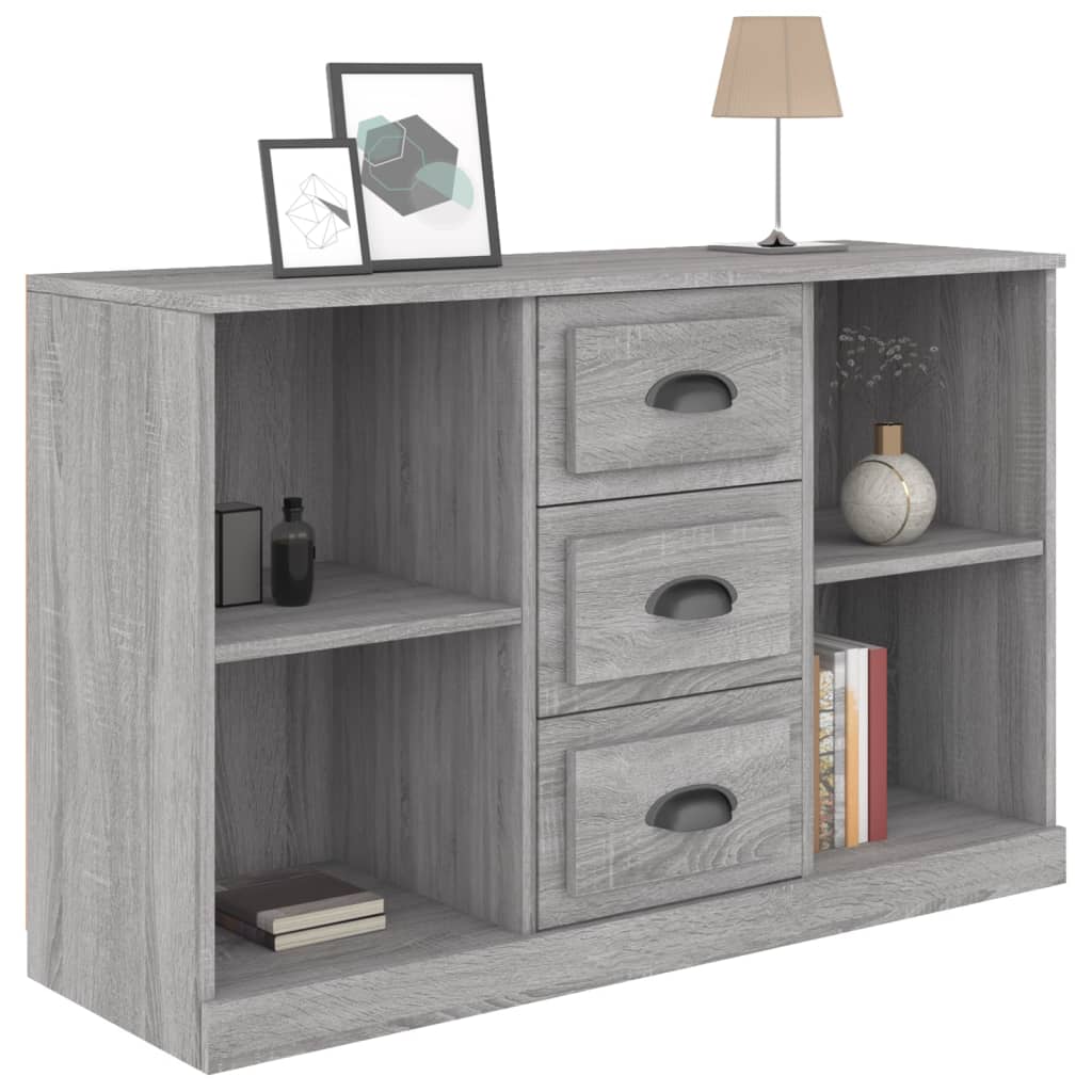 Credenza Grigio Sonoma 104,5x35,5x67,5 cm in Legno Multistrato - homemem39