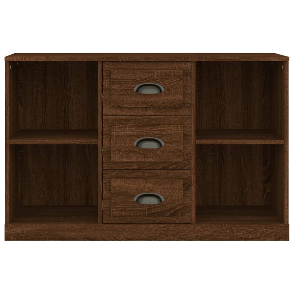 Credenza Rovere Marrone 104,5x35,5x67,5 cm in Legno Multistrato - homemem39