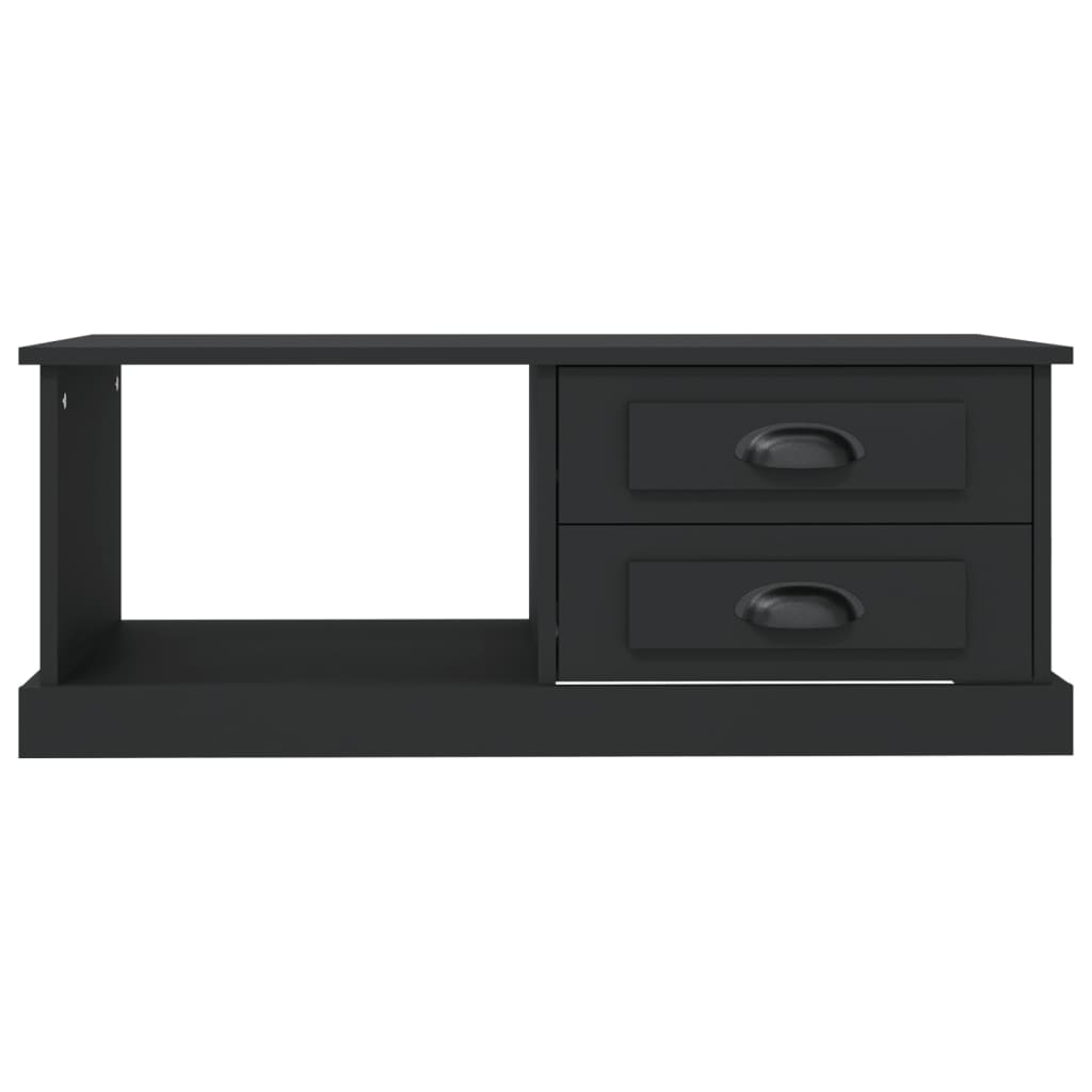 Tavolino da Salotto Nero 90x50x35 cm in Legno Multistrato - homemem39