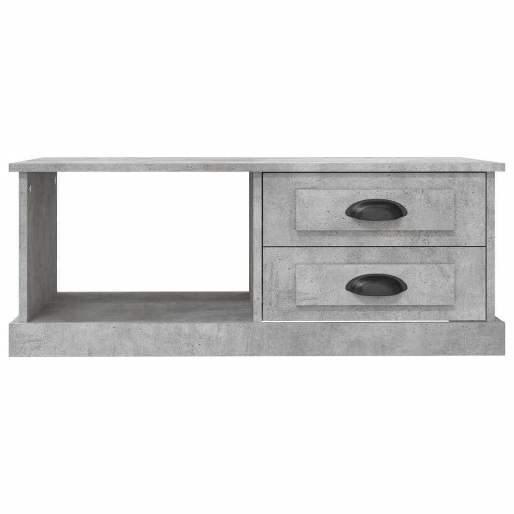 Tavolino Salotto Grigio Cemento 90x50x35 cm Legno Multistrato - homemem39