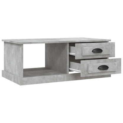 Tavolino Salotto Grigio Cemento 90x50x35 cm Legno Multistrato - homemem39