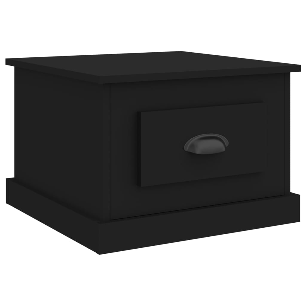 Tavolino da Salotto Nero 50x50x35 cm in Legno Multistrato - homemem39