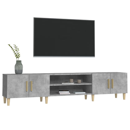 Mobile Porta TV Grigio Cemento 180x31,5x40 cm Legno Multistrato - homemem39