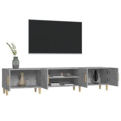 Mobile Porta TV Grigio Cemento 180x31,5x40 cm Legno Multistrato - homemem39