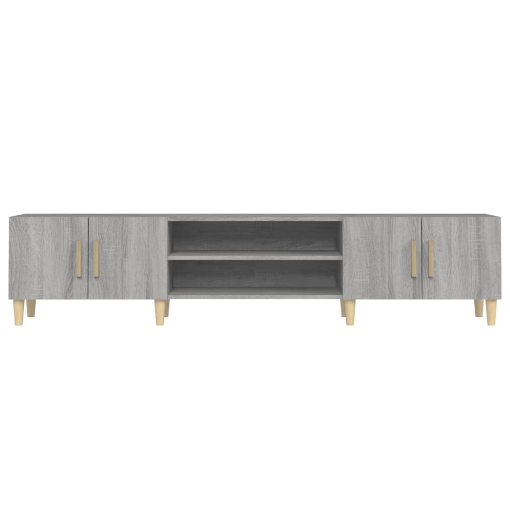 Mobile TV Grigio Sonoma 180x31,5x40 cm in Legno Multistrato - homemem39