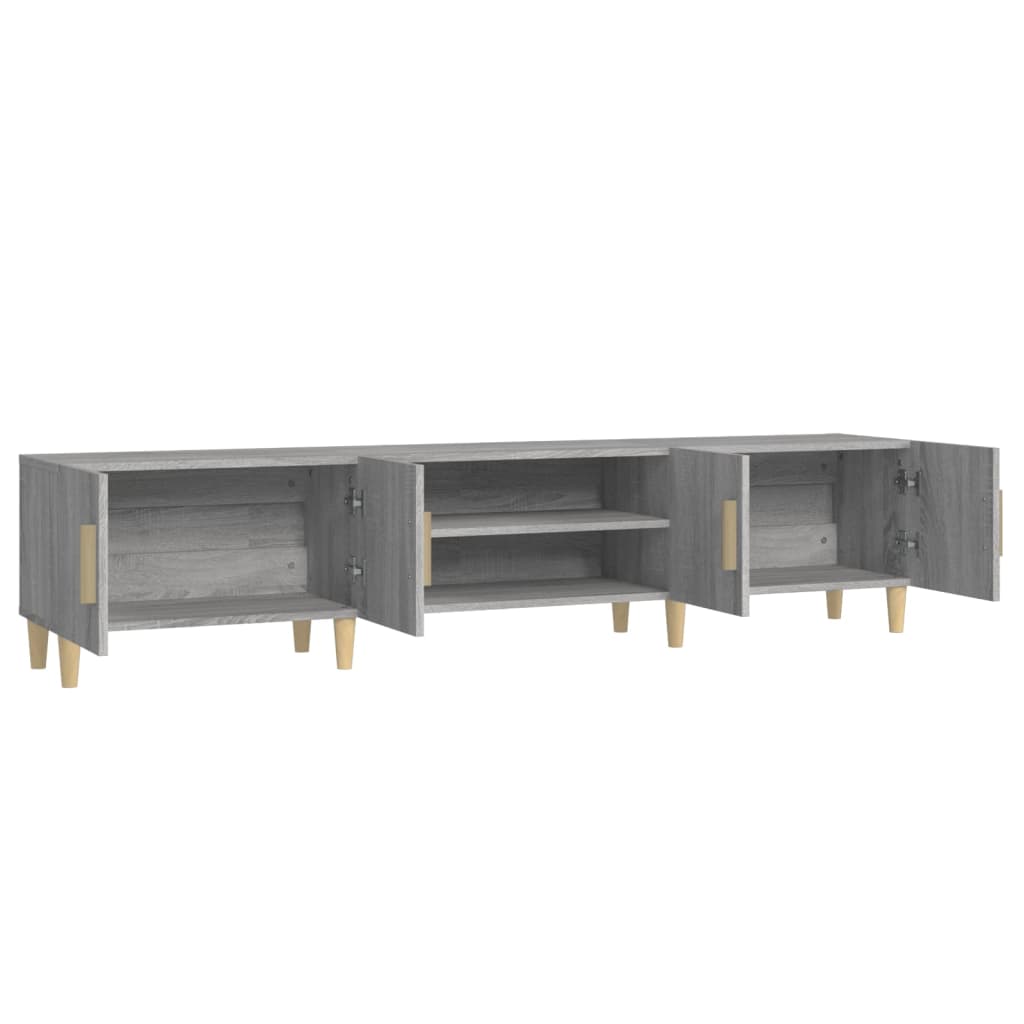 Mobile TV Grigio Sonoma 180x31,5x40 cm in Legno Multistrato - homemem39