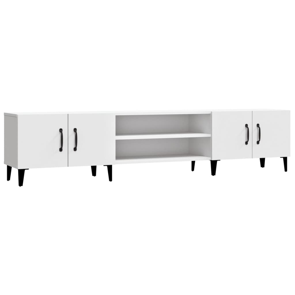 Mobile Porta TV Bianco 180x31,5x40 cm in Legno Multistrato - homemem39